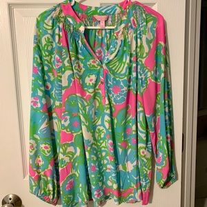 Lilly Pulitzer Silk Elsa Top